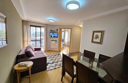 Indianopolis Apartamento | Apart/Hotel c/2 quartos e dois Banheiro Moema SP