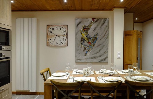 Viel-Alpe Chalet De Esquí | Aparte. ***** en chalet amplio y luminoso, ski-in ski-out, route du TDF