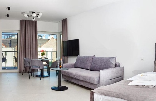 Wilkasy Apartamento | Apartament E10 w Nautica Resort nad jeziorem w Giżycku