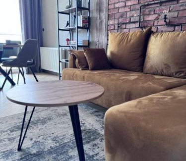 Nowy Port Apartamento | Apartament HORIZON, 17 piętro z widokiem na Zatokę Gdańską