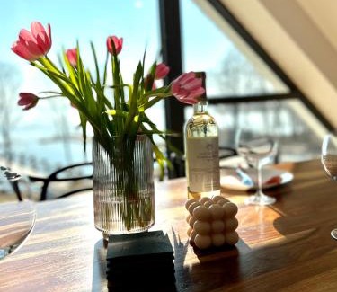 Wilkasy Apartamento | Apartament Masuria Sky w Nautica Resort z widokiem na jezioro Niegocin