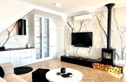 Wilkasy Apartamento | Apartament Masuria Sky w Nautica Resort z widokiem na jezioro Niegocin