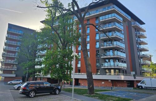 Lodz Apartamento | Apartament przy Loftach u Scheiblera parking podziemny, Śniadaniownia