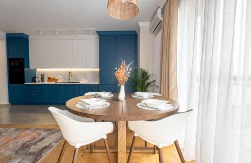 Kudowa Zdroj Apartamento | Apartament Szafirowy 40 - z dużym tarasem