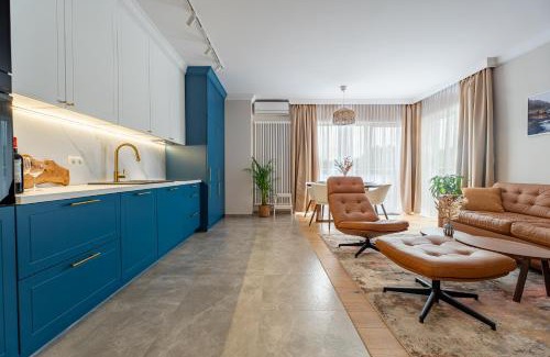 Kudowa Zdroj Apartamento | Apartament Szafirowy 40 - z dużym tarasem