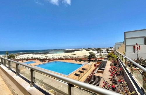 Los Lagos Apartamento | Apartamento 1 dormitorio en playa Cotillo con FreeWifi, terraza con vistas a oceano