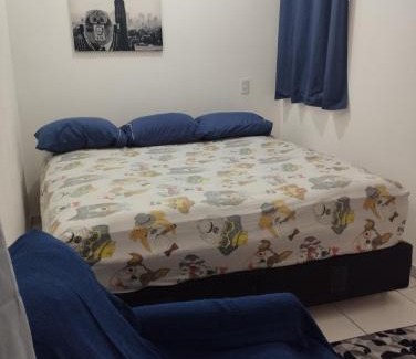 Furnas Apartamento | Apartamento 1 no Tremembé quarto cozinha banheiro