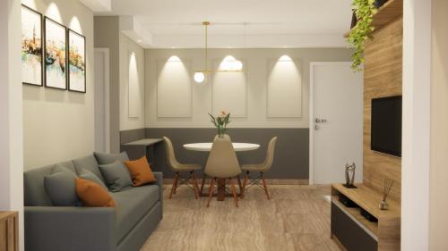 Campinas Apartamento | Apartamento 1604 no Bosque com um quarto sala cozinha completa e uma vaga de garagem