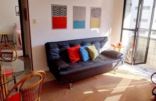 Sao Vicente Apartamento | Apartamento 1 Quadra Praia Itararé C/wi-fi