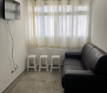 Boqueirao Apartamento | Apartamento com vista lateral da praia