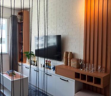 Santa Terezinha Apartamento | Apartamento completo 2 Quartos, Garagem, Piscina e Academia