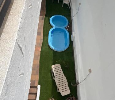 San Fernando Casa | Apartamento con jardín y pequeña piscina privada para refrescarse
