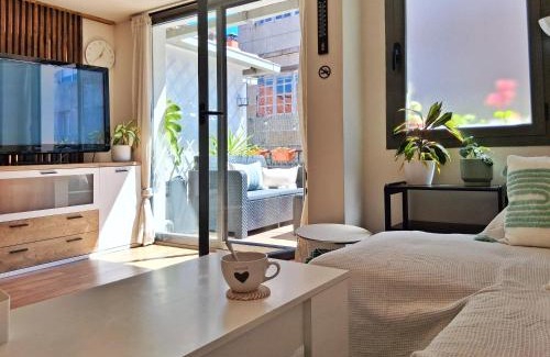 Noia Apartamento | Apartamento con terraza, centro histórico de Noia
