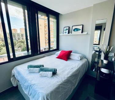 Aguadulce Apartamento | Apartamento en Aguadulce Playa con vistas al mar y piscina