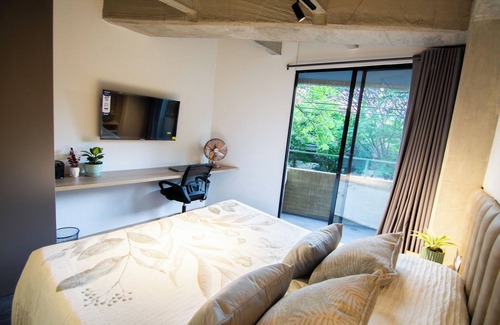 Laureles - Estadio Hotel | Apartamento Laureles con vista al exterior