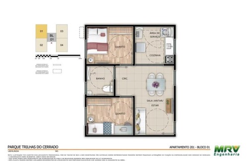 Grand Ville Apartamento | Apartamento mobiliado em condominio fechado