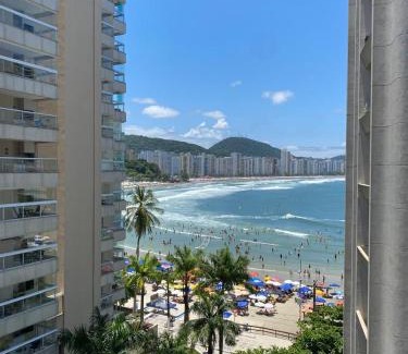 Asturias Apartamento | Apartamento no Guarujá com vista para o mar - Praia das Astúrias