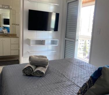 Asturias Apartamento | Apartamento no Guarujá com vista para o mar - Praia das Astúrias