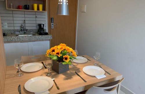 Do Turista Apartamento | Apartamento tipo Flat para temporada em Caldas Novas com cozinha