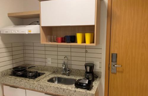 Do Turista Apartamento | Apartamento tipo Flat para temporada em Caldas Novas com cozinha