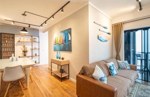 Picarras Casa | Apartamentos em Bal Piçarras 150 M DA PRAIA com Sacada Wi Fi, Piscina, Portaria 24h, Playground e vaga de GARAGEM