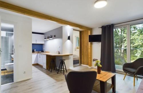 Cieplice Apartamento | Apartamenty Dabrowka Standard - w lesie, prywatny parking, sauna, park