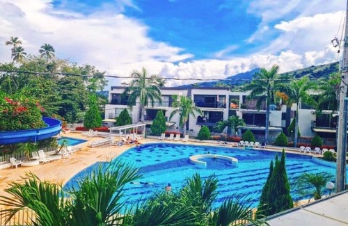 Zona Colonial Apartamento | Apartasol en ciudadela santa fe vista a la piscina