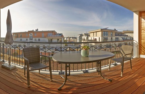 Boergerende-Rethwisch Apartamento | Aparthotel Waterkant Suites 2-33 mit Pool, Sauna und Meerblick