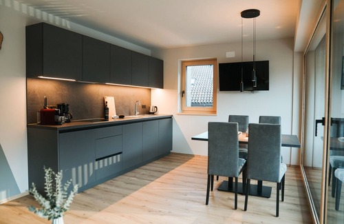 Saltusio Apartamento | Apartamento "Lodge Terrace Exclusive Two" con vistas a la montaña y Wi-Fi