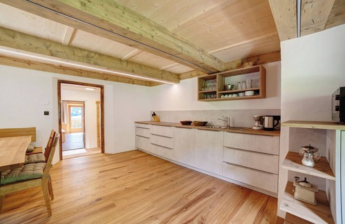San Leonardo in Passiria Apartamento | Apartamento 'Schlossbauer Große' con vistas a la montaña, terraza compartida y Wi-Fi