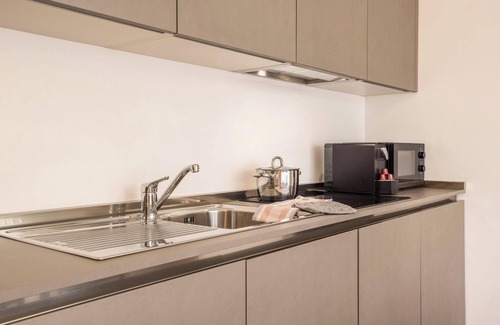 Mareo Apartamento | Apartamento Treï Residence Bun Sté con vistas a la montaña, jacuzzi, sauna, wifi, terraza y balcón