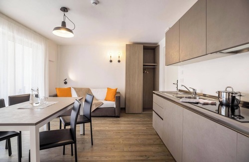 Mareo Apartamento | Apartamento Treï Residence Bun Sté con vistas a la montaña, jacuzzi, sauna, wifi, terraza y balcón