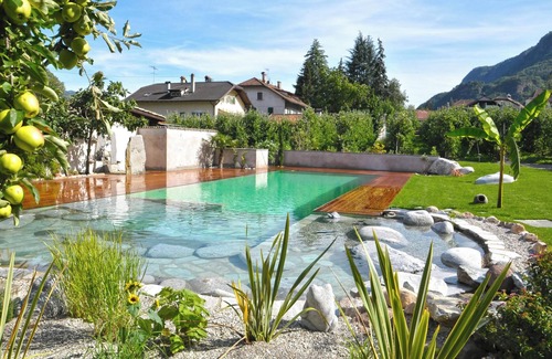 Nalles Apartamento | Apartamento "2SZ Weißburg Kreuzwegerhofnals" con vistas a la montaña, piscina y balcón