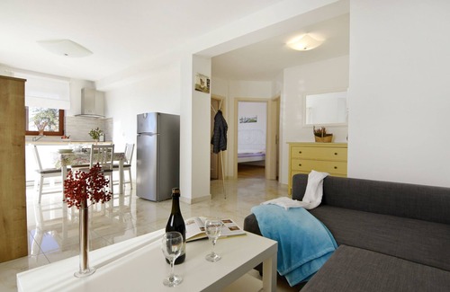 Savudrija Apartamento | Apartamento 4 en la villa en Savudrija, con jardín, piscina, barbacoa, aparcamiento.