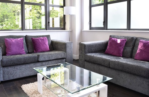 Watford Apartamento | Elegante apartamento de dos habitaciones con dos camas - Watford, con conexiones de transporte al centro de Londres