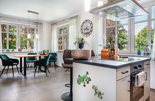 Boesel Apartamento | Apartamento 'Am Kronsberg' con jardín compartido, Wi-Fi y aire acondicionado