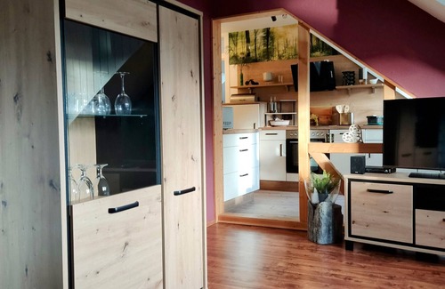 Olsberg Apartamento | Apartamento 'An Der Bieke' con terraza compartida, jardín compartido y Wi-Fi