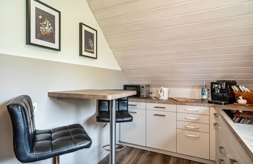 Langenargen Apartamento | Apartamento 'Appartement Seefreunde' con vistas a la montaña, balcón y Wi-Fi