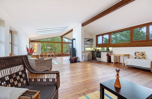 Horst Apartamento | Apartamento 'Atelierwohnung Hof Kranichmoor' con terraza privada, jardín compartido y Wi-Fi