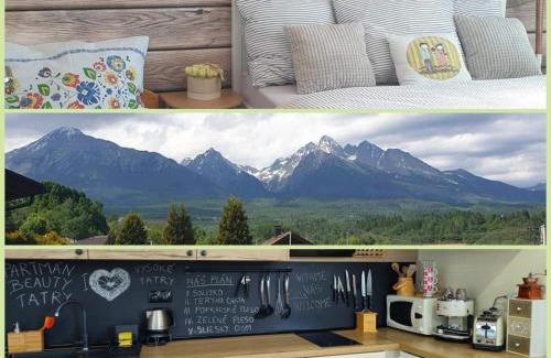 Nova Lesna Apartamento | Apartment Beauty Tatry with a view of the mountains