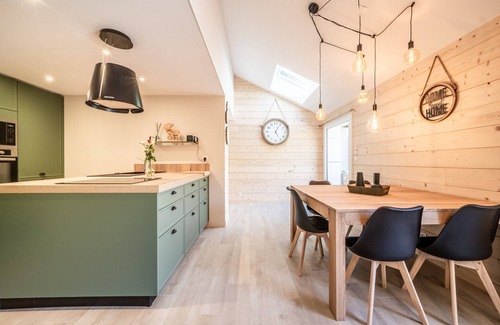 Saxel Apartamento | Apartamento 'Bois Joli Spa-terrasse Privatisés' con terraza privada y Wi-Fi
