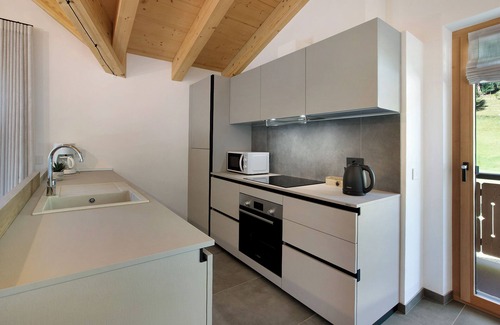 Livigno Apartamento | Apartamento 'Botton D'oro Camping Stella Alpina' con vistas a la montaña, jardín compartido y Wi-Fi