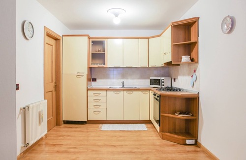Campitello di Fassa Apartamento | Apartamento 'Cèsa Sot Rodela - Sas Piat' con vistas a la montaña, balcón y Wi-Fi
