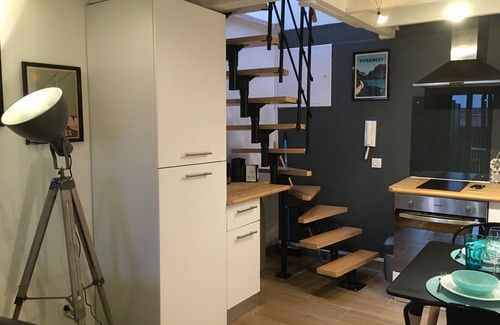 Tarbes Apartamento | Apartamento-Confortable-Bañera de hidromasaje-Terraza