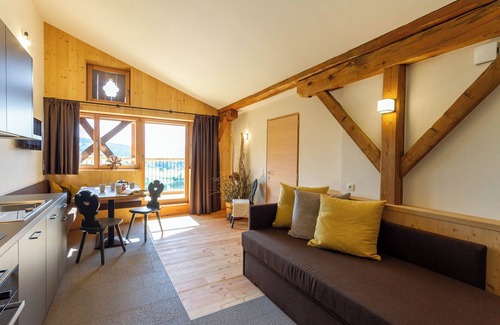 Fie allo Sciliar Apartamento | Apartamento "Daimlhof Ferienwohnung Moosherz" con vistas a la montaña, jardín, balcón y Wi-Fi