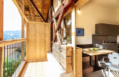 Fie allo Sciliar Apartamento | Apartamento "Daimlhof Ferienwohnung Lärchenzweig" con vistas a la montaña, jardín, balcón y Wi-Fi