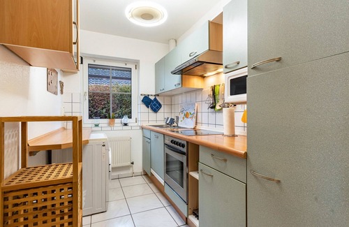 Kronsgaard Apartamento | Apartamento ''dat Rode Huus' - Ferienwohnung' con terraza privada, jardín privado y Wi-Fi