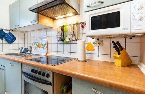 Kronsgaard Apartamento | Apartamento ''dat Rode Huus' - Ferienwohnung' con terraza privada, jardín privado y Wi-Fi