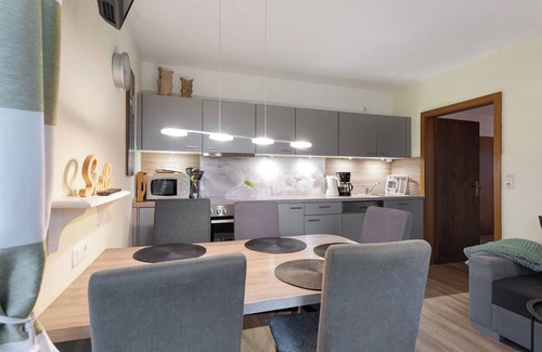 Hedwigenkoog Apartamento | Apartamento 'Deichblick 2' con jardín y balcón compartidos