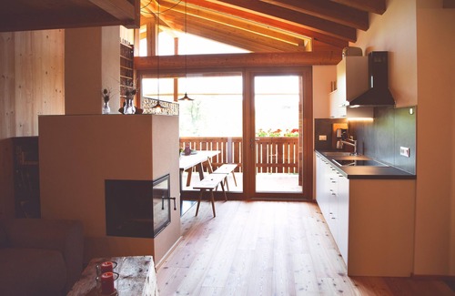 San Pancrazio Apartamento | Apartamento 'Die Jocherin' con vistas a la montaña, terraza privada y jardín compartido